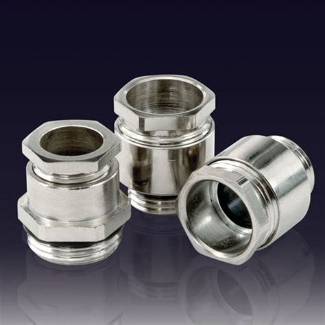 Nickel Plated Brass Cable Gland Pkm P Series Boxco Inc Ip65 Threaded Straight