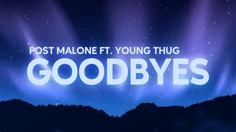 Post Malone Goodbyes Ft. Young Thug Wallpapers - Wallpaper Cave