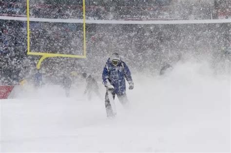 Snow Bowl Blizzard Engulfs NFL Clash Between Bills And Colts In