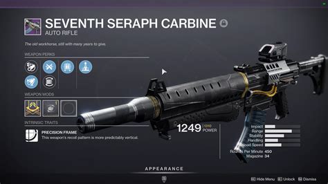 Seventh Seraph Weapon God Rolls Destiny 2 Shacknews