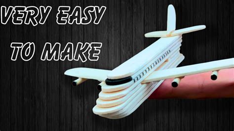 Crafting An Airplane From Popsicle Sticks Diy Aircraft Model Tutorial