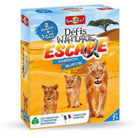 Défis Nature Escape Mission survie Bioviva Tetard et Nenuphar