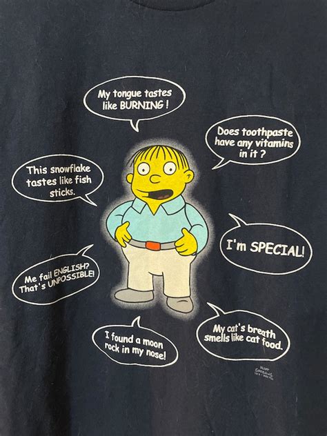 Vintage The Simpsons Shirt Ralph Wiggum Quotes Y2K Fu… - Gem