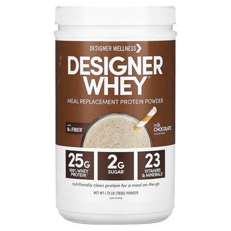 Designer Wellness Designer Whey Meal Replacement Protein Powder Milk