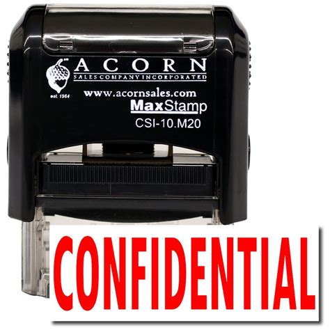 Self-Inking Confidential Stamp - Walmart.com - Walmart.com