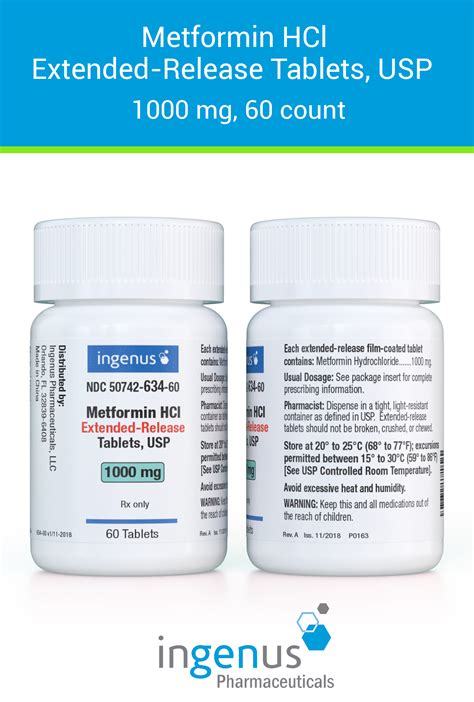 Metformin Hydrochloride Extended Release Tablets Usp Ingenus