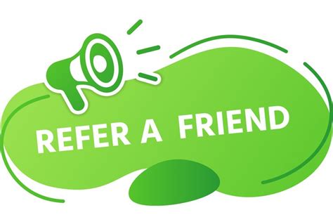 Refer A Friend Banner Referral Program Label Eps