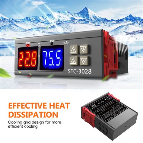 Controlador De Temperatura Y Humedad SHT2000 STC 1000 3008 3018 3028