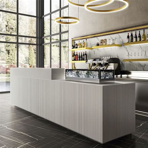 Bar Counter Rigo Frigomeccanica Wooden Stainless Steel