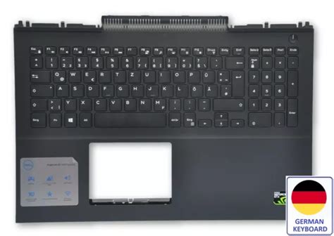 Dell Inspiron German Qwertz Backlit Keyboard And Palmrest Set