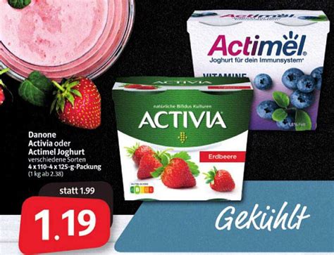 Danone Activia Oder Actimel Joghurt Angebot Bei Markant Markt