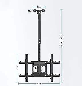 Tilt Swivel Ceiling Tv Mount For 32 65 Inch Tvs Adjustable Height