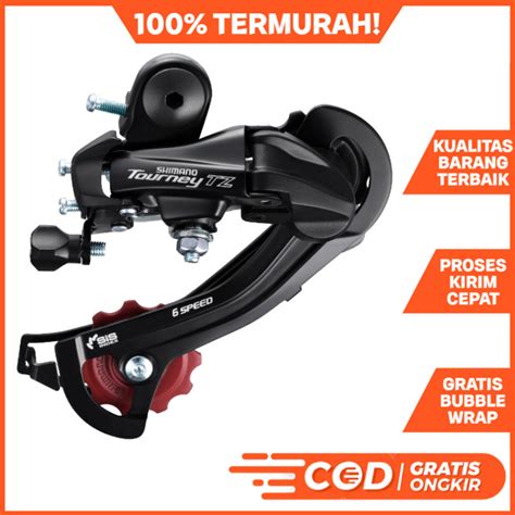 Jual RD Shimano Tourney TZ500 6 7 8 Speed Rear Derailleur Sepeda Lipat