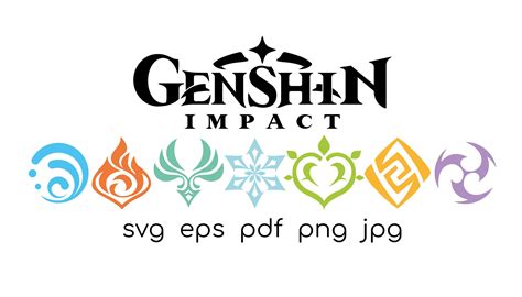 Genshin Impact Element Files Etsy