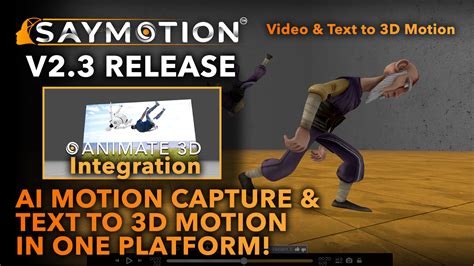 Deepmotion Ai Driven 3d Animation Video And Text To 3d Motion