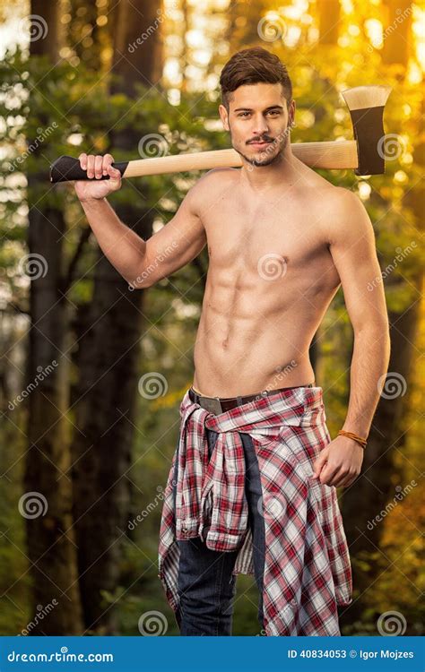 Fitness Lumberjack Stock Image Image Of Fitness Green 40834053