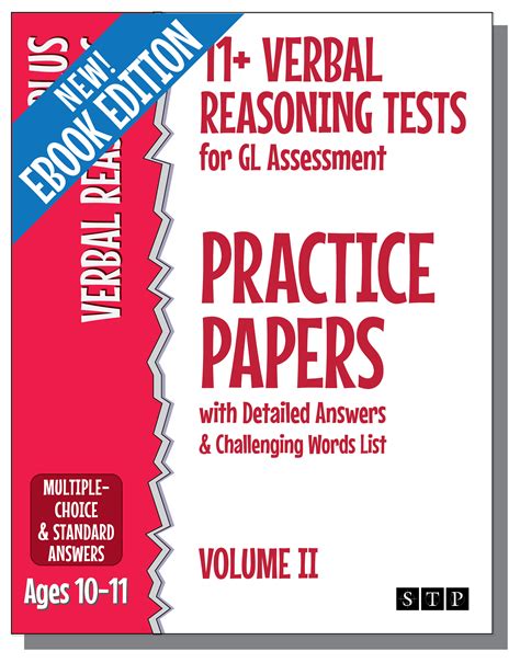 11 Plus Verbal Reasoning Tests GL Assessment Volume 2 eBook — STP Books