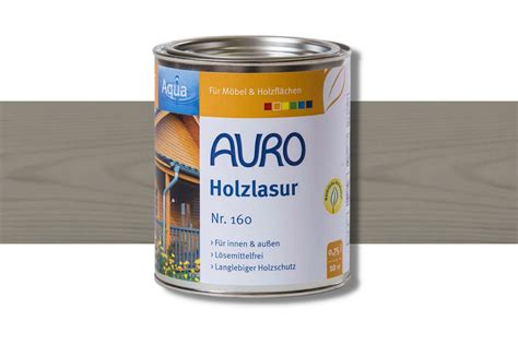 Auro Holzlasur Aqua Nr Liter Grau