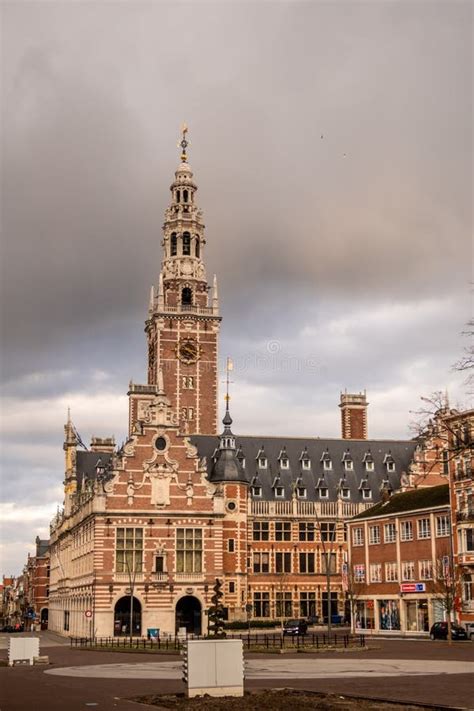 Universitaire Bibliotheek Leuven Stock Foto Afbeelding Bestaande Uit