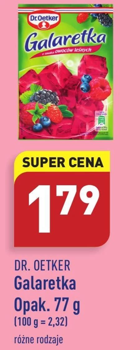 Dr Oetker Galaretka o smaku owoców leśnych 77 g promocja Aldi Ding pl