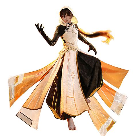 Dokidoki Sr Game Genshin Impact Cosplay Zhong Li God Costume Zhongli