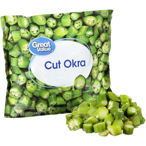 Great Value Cut Okra Frozen 12 Oz