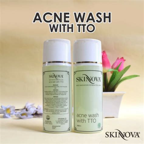 jual facial wash  tto skinnova acne wash acne skinnova shopee