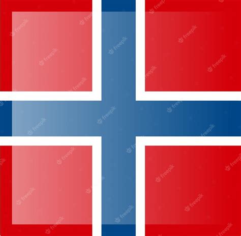 Premium Vector | Norway flag official colors and proportion correctly ...