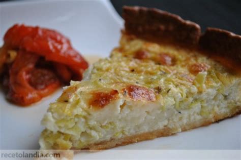 Receta De Quiche De Puerros Y Queso De Cabra Recetolandia