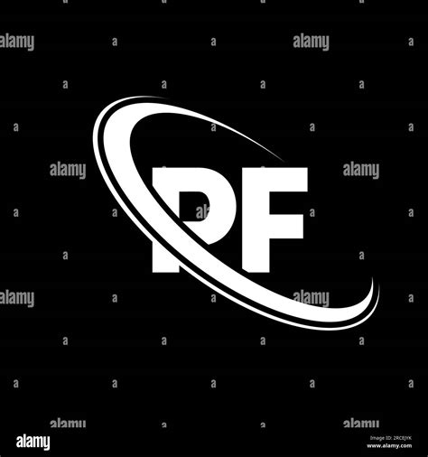 pf logo p  design white pf letter pfp  letter logo design