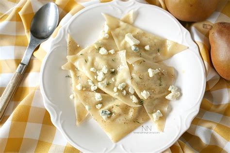 Pear Gorgonzola Easy Ravioli Nutmeg Nanny