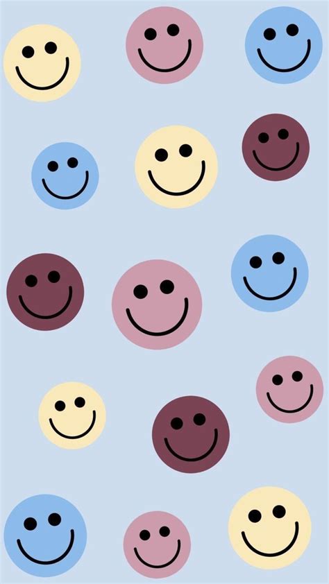 Colorful Smiley Faces Wallpaper