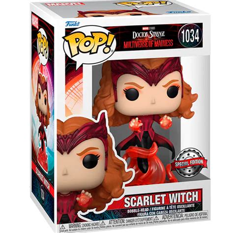 Boneco Marvel Funko Pop Scarlet Witch 1034 Doctor Strange In The