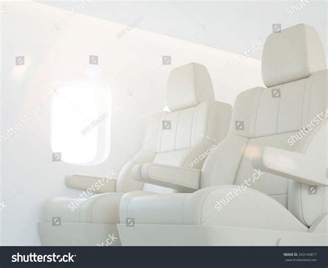 Luxury Airplane Interior Stock Illustration 243144817