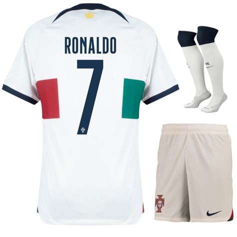 Portugal Away World Cup 2022 Ronaldo Kids Jersey