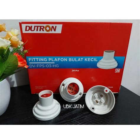 Jual GROSIR FITTING PLAFON BULAT KECIL 3 INCH DUTRON DV FPS 03 HG