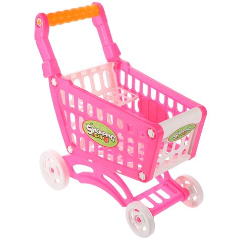 2 Pc Simulation Shopping Cart Childrens Toys Kids Playing Storage ...