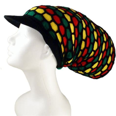 Knit Tam Hat - Dreadlocks Cap with Brim by SSK® - Rastaverse