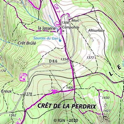 Comment lire une carte IGN de randonnée pédestre E baroudeur fr