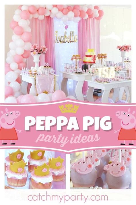 Peppa princesa / Birthday "Princess Peppa Pig birthday party" | Catch My Party | Peppa pig ...