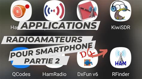 Applications pour radioamateurs sur téléphone partie2 YouTube