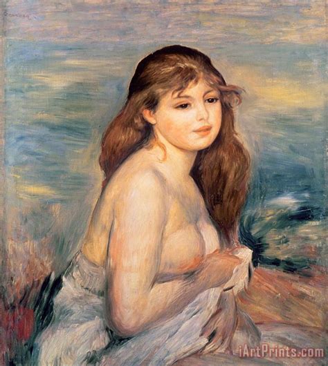 Pierre Auguste Renoir The Blonde Bather Painting The Blonde Bather