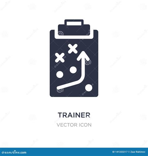 Trainer Icon On White Background Simple Element Illustration From