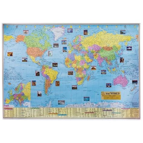 Cotton Laminated Paper World Political Map At Best Price In Aurangabad