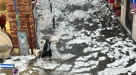 Maltempo A Pesaro Pioggia Intensa E Grandine Allagamenti