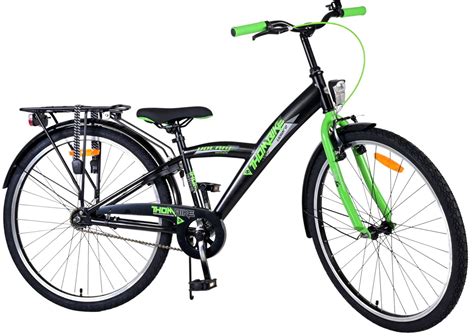 Volare Thombike Kids Bike Boys 26 Inch Black Green