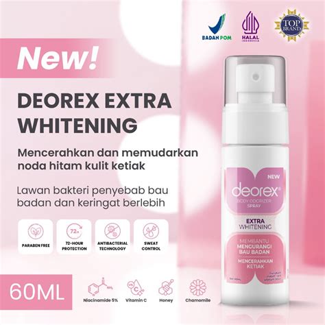 Jual Deorex Body Odorizer Extra Whitening Musk Fragrance Ml