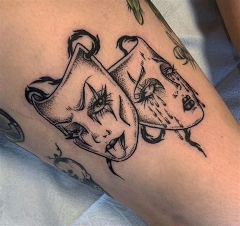 Los Dise Os En M Scaras De Teatro Tattoo Y Su Significado Tatuaje