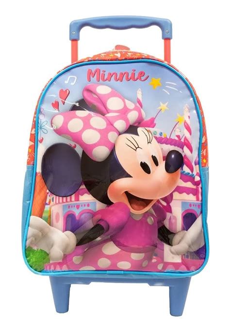 Mochila Rodinhas Minnie Mouse X Grande Xeryus Livraria E