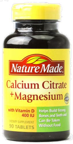 Nature Made Calcium Citrate Tablets 90 Ct Ralphs